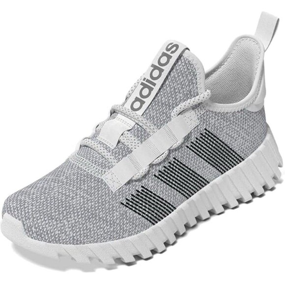 Adidas Kids Kaptir Flow Shoes Sneakers Running Size 13K White/Negro/Silve - Picture 1 of 15